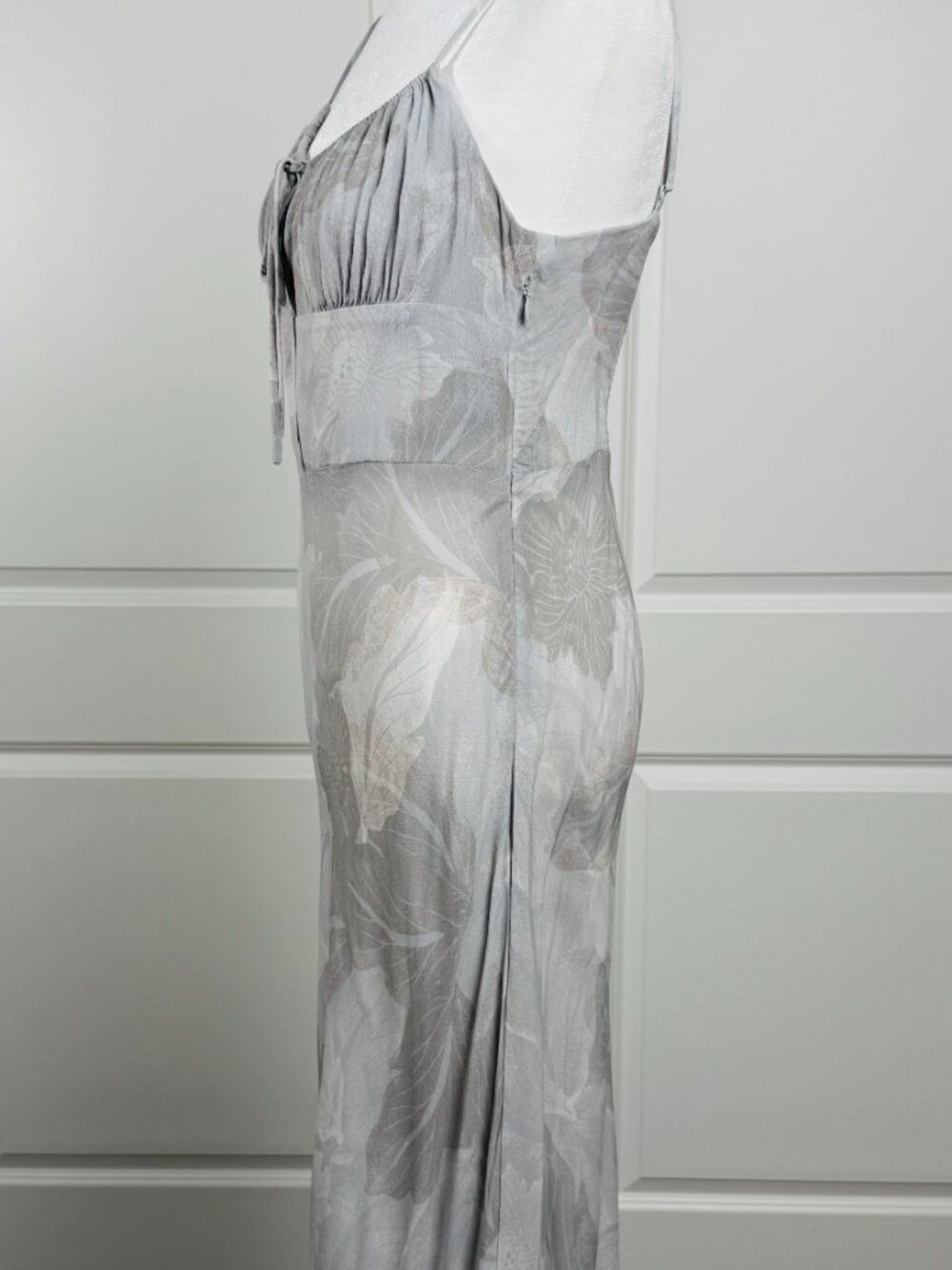 ARITZIA Wilfred Bellow Midi Sleeveless Dress, Gray Floral, Women's Size 10 - Picture 3 of 10